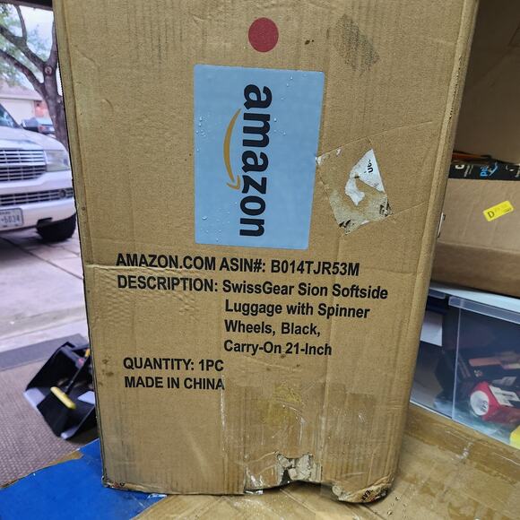 Swissgear 6283 21" Expandable Carry-On Spinner Luggage - Black - New in the Box - Picture 6 of 6